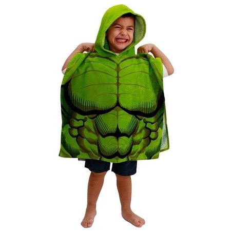 INCREDIBLE HULK Incredible Hulk 808089 Marvel Incredible Hulk Youth Hooded Poncho Towel 808089